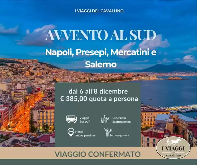 Volantino I viaggi del cavallino a Cellole | Avvento al sud | 2025-11-03T00:00:00.000Z - 2025-12-08T00:00:00.000Z