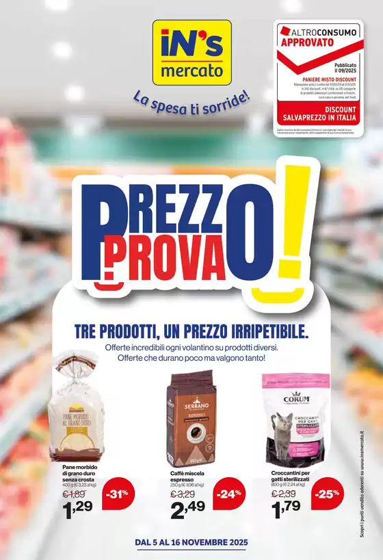Volantino IN'S a Catanzaro Lido | Prezzo prova! | 2025-11-05T00:00:00.000Z - 2025-11-16T00:00:00.000Z
