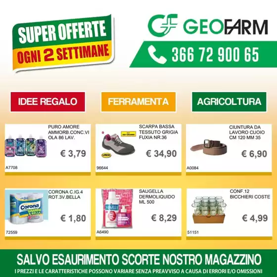 Volantino Geofarm a Fiumicino | Super offerte | 2025-11-03T00:00:00.000Z - 2025-11-09T00:00:00.000Z