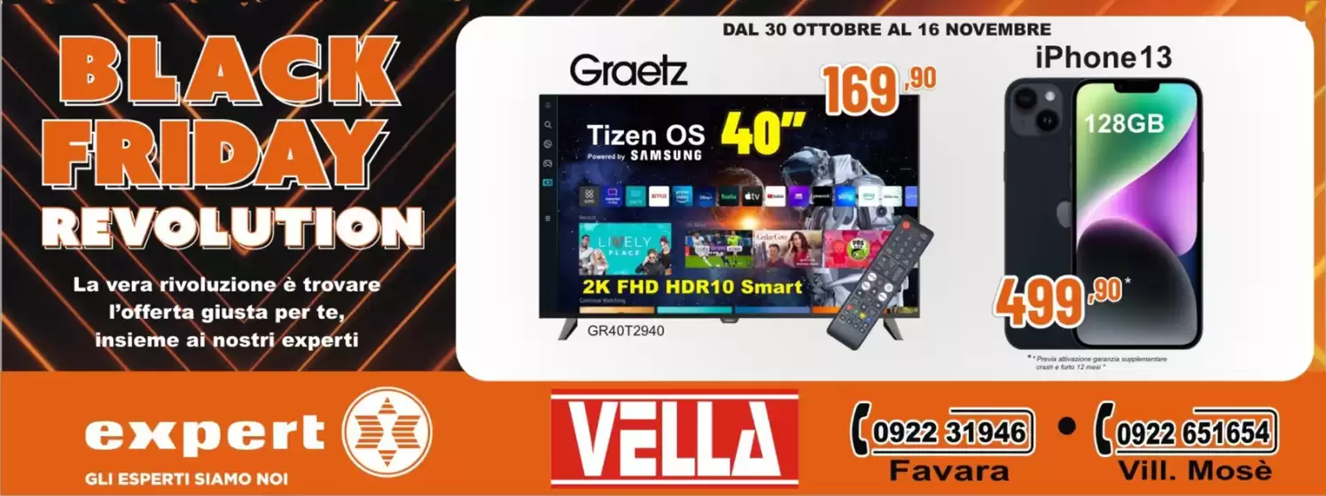 Volantino Vella Elettrodomestici a Agropoli | Black Friday  | 2025-11-03T00:00:00.000Z - 2025-11-16T00:00:00.000Z
