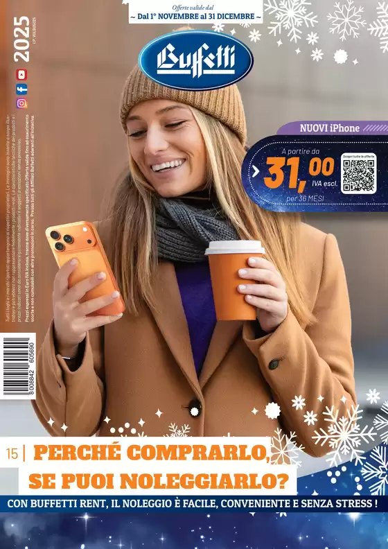 Volantino Buffetti a Castione Andevenno | Perche comprarlo, se puoi noleggiarlo? | 2025-11-03T00:00:00.000Z - 2025-12-31T00:00:00.000Z