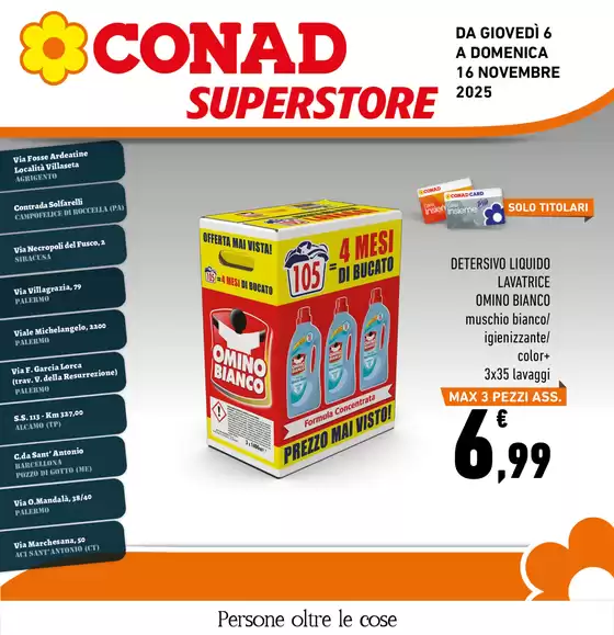 Volantino Conad Superstore | Supplemento Convenienza | 2025-11-06T00:00:00.000Z - 2025-11-16T00:00:00.000Z