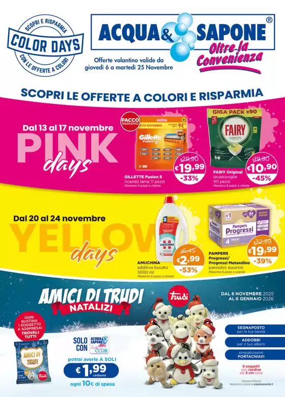 Volantino Acqua & Sapone a Vedano al Lambro | SCOPRI LE OFFERTE A COLORI E RISPARMIA | 2025-11-06T00:00:00.000Z - 2026-01-06T00:00:00.000Z
