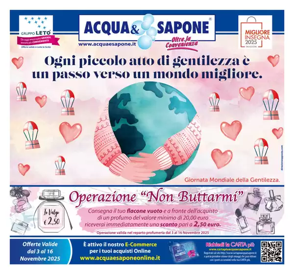 Volantino Acqua & Sapone a Viareggio | Operazione "Non Buttarmi" | 2025-11-03T00:00:00.000Z - 2025-11-16T00:00:00.000Z