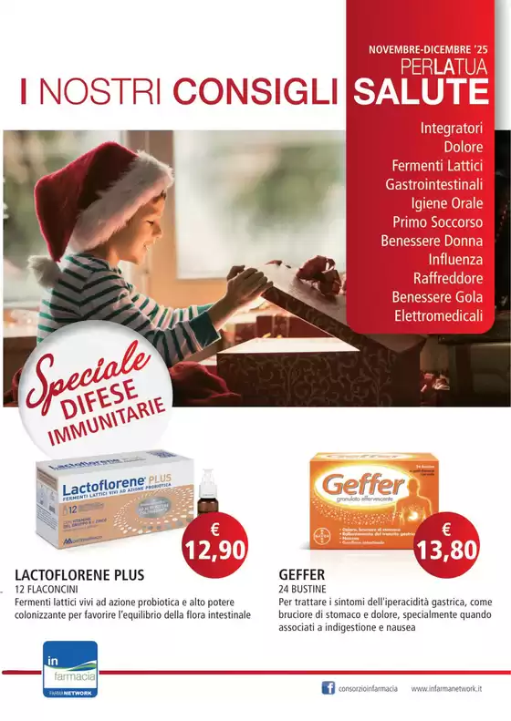 Volantino Consorzio Infarmacia a Cornaredo | I nostri consigli salute  | 2025-11-03T00:00:00.000Z - 2025-12-31T00:00:00.000Z