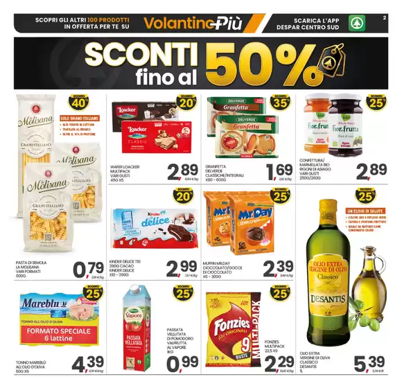 Sconti fino al 50%