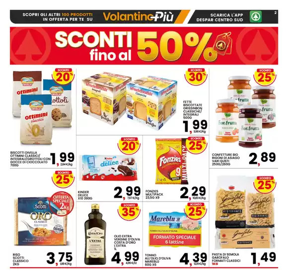 Sconti fino al 50%