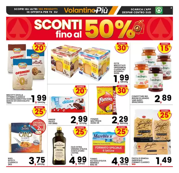 Sconti fino al 50%