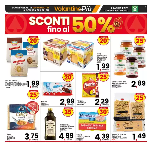 Sconti fino al 50%