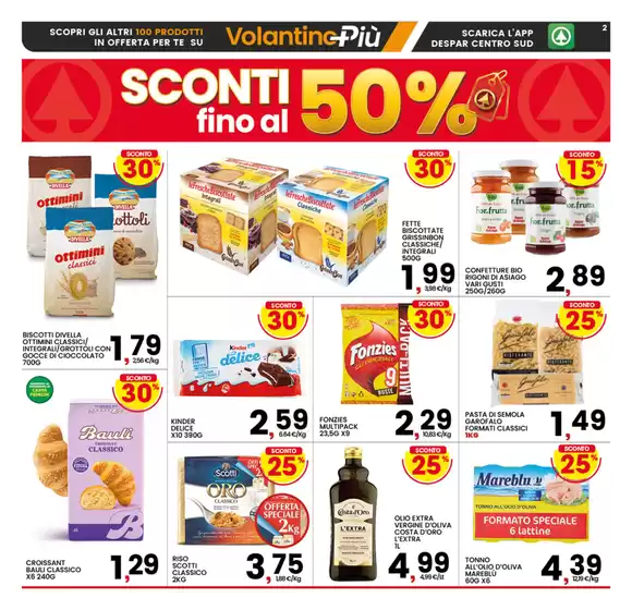 Sconti fino al 50%