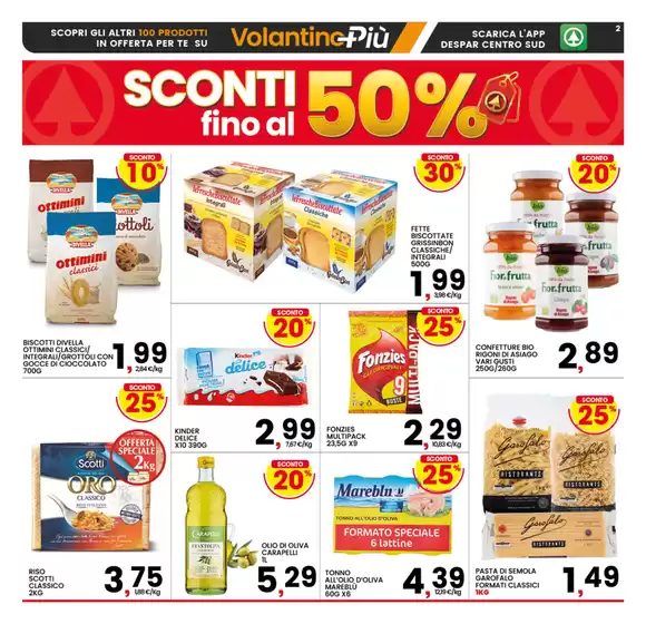 Sconti fino al 50%