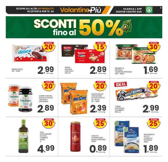 Sconti fino al 50%