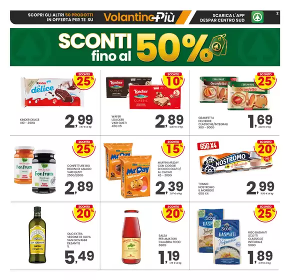 Sconti fino al 50%