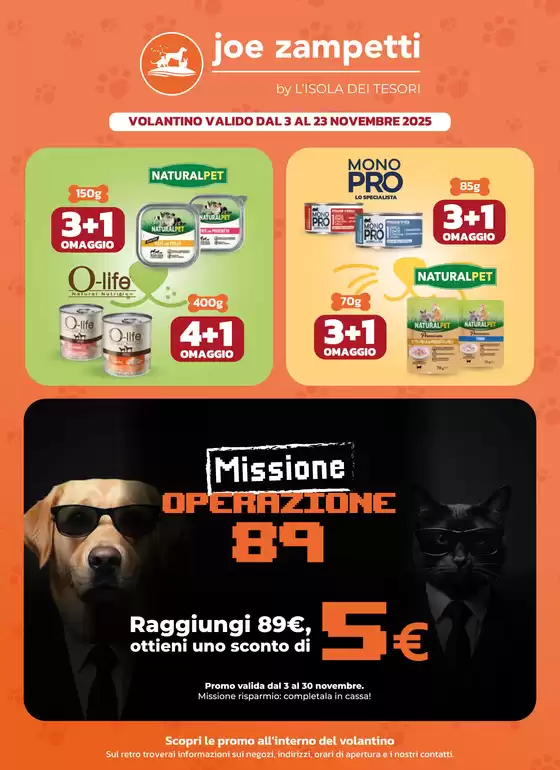 Volantino Joe Zampetti | Volantino novembre 2025 | 2025-11-03T00:00:00.000Z - 2025-11-23T00:00:00.000Z