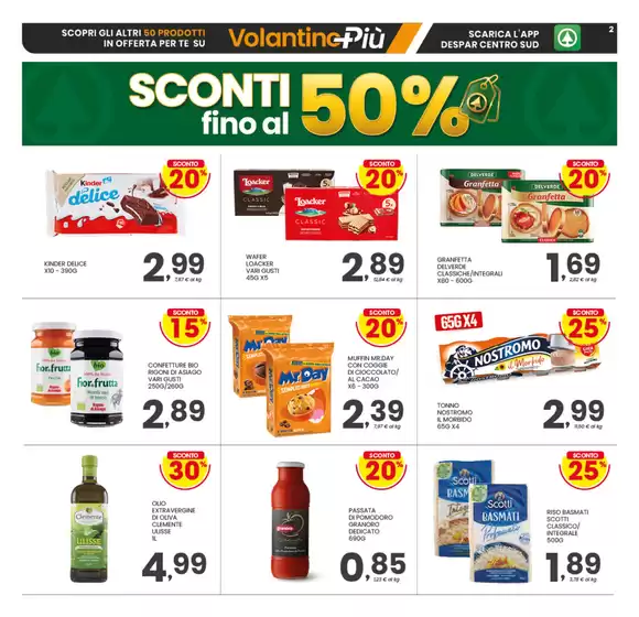 Sconti fino al 50%