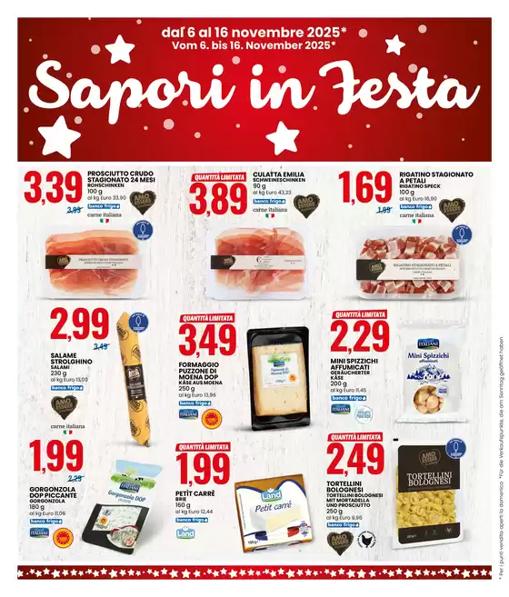 SAPORI IN FESTA E SPECIALE CIOCCOLATO