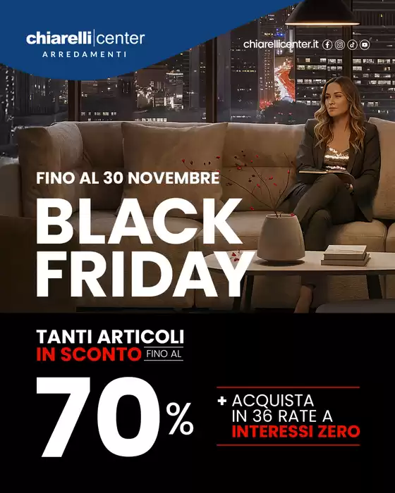 Volantino Chiarelli Center a Cutro | 70% | 2025-11-03T00:00:00.000Z - 2025-11-30T00:00:00.000Z