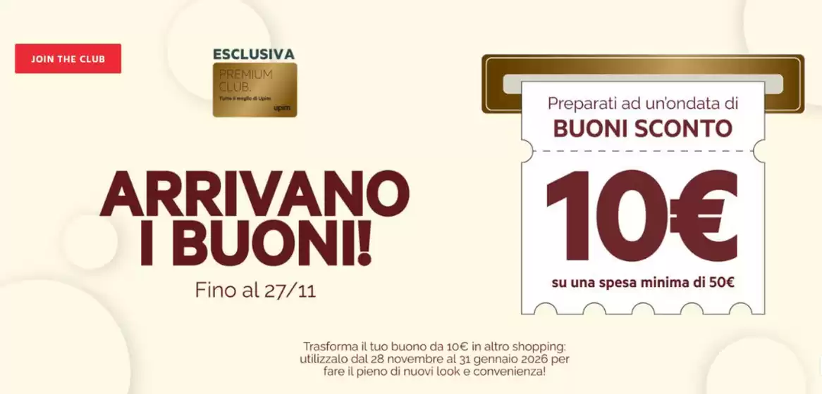 Volantino Upim a Reggio Emilia | Arrivano i buoni! | 2025-11-03T00:00:00.000Z - 2025-11-27T00:00:00.000Z