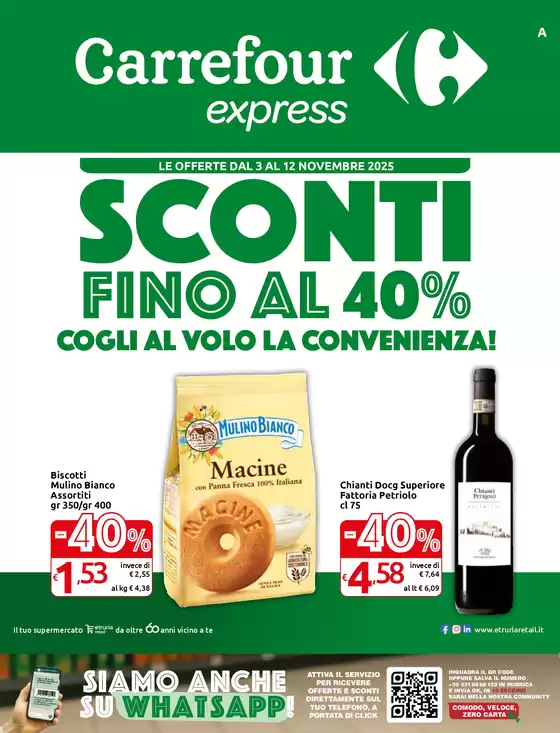 Volantino Carrefour Express a Pietragalla | Sconti fino al 40% | 2025-11-03T00:00:00.000Z - 2025-11-12T00:00:00.000Z