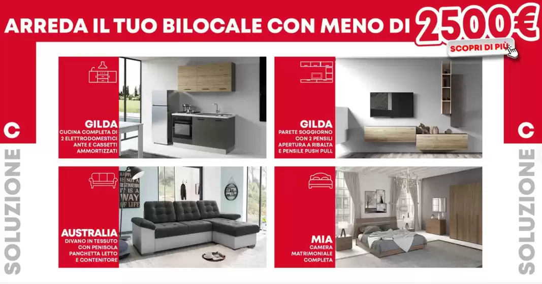 Volantino Conforama a Crevoladossola | Arreta il tuo bilocale con meno di 2500 € | 2025-11-03T00:00:00.000Z - 2025-11-30T00:00:00.000Z
