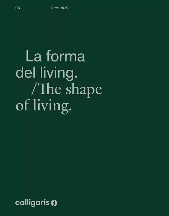 Volantino Calligaris a Cinisello Balsamo | Novelties 2025 | 2025-01-01T00:00:00.000Z - 2025-12-31T00:00:00.000Z