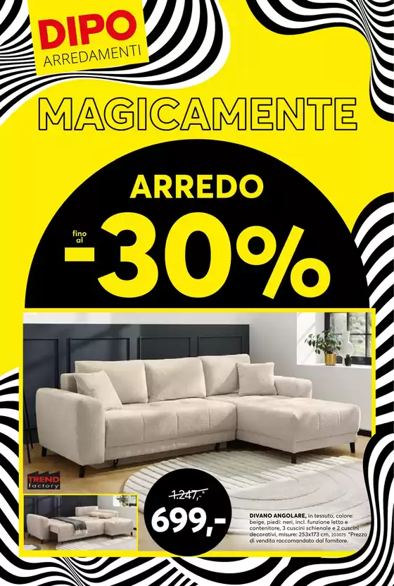 Volantino Dipo a Saccolongo | Arredo fino al -30% | 2025-11-04T00:00:00.000Z - 2025-11-18T00:00:00.000Z