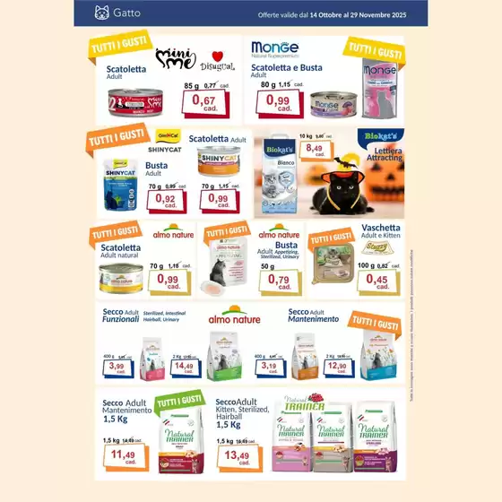 Offerte valide dal 14 ottobre al 29 novembre 2025