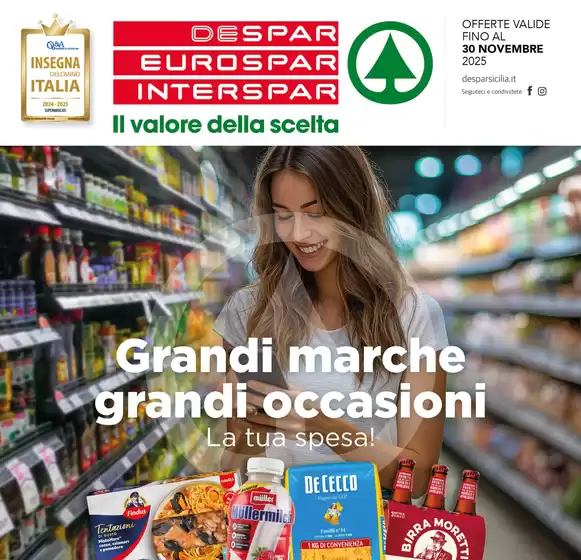 Volantino Eurospar a Lecce | Grandi marche grandi occasioni  | 2025-11-04T00:00:00.000Z - 2025-11-30T00:00:00.000Z