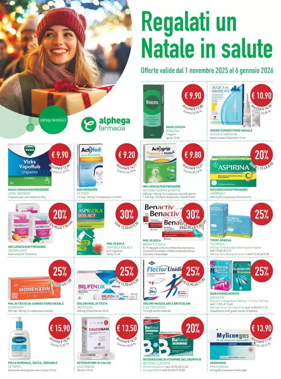 Volantino Farmacia Saggio a Teramo | Regalati un Natale in salute | 2025-11-01T00:00:00.000Z - 2026-01-06T00:00:00.000Z