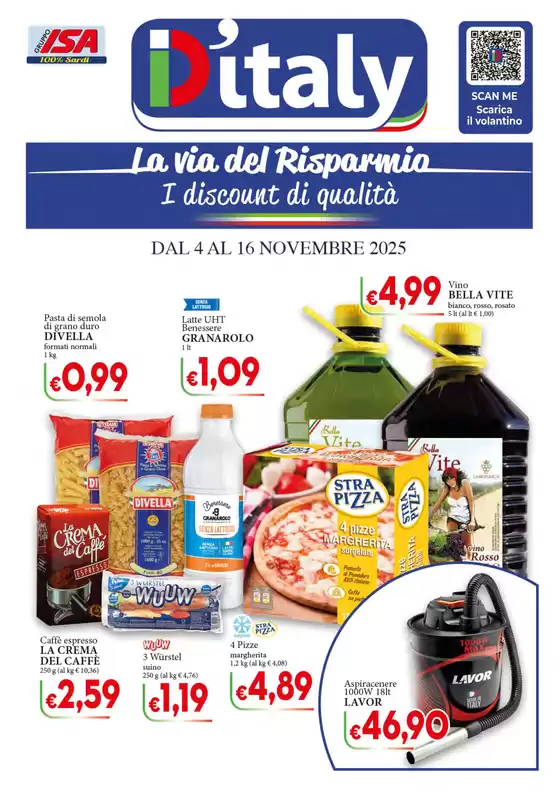 Volantino D'Italy a Bussi sul Tirino | La via del risparmio | 2025-11-04T00:00:00.000Z - 2025-11-16T00:00:00.000Z