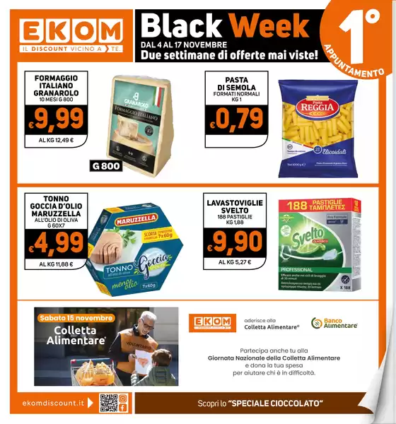 Volantino Ekom | Black Week | 2025-11-04T00:00:00.000Z - 2025-11-17T00:00:00.000Z