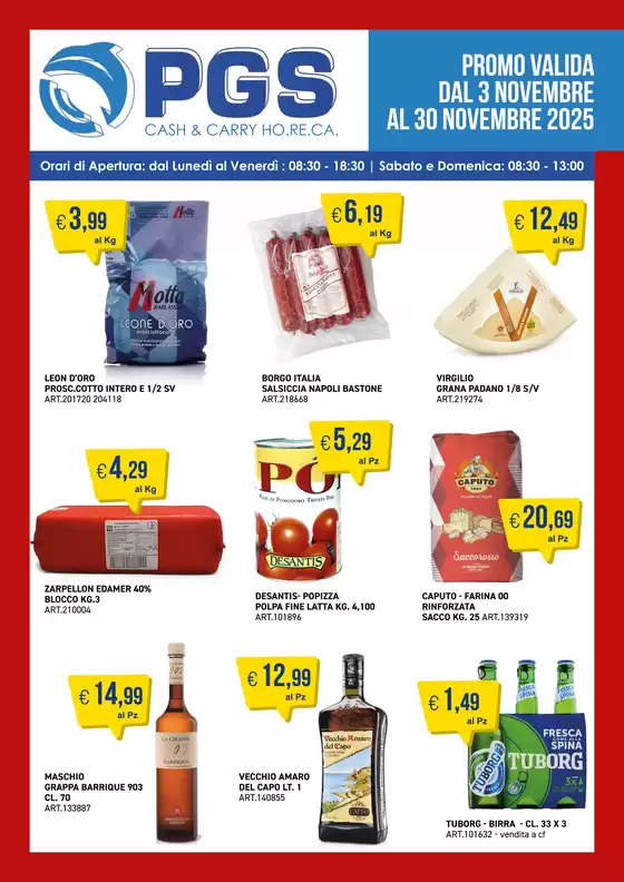 Volantino PGS Cash&Carry | PROMO VALIDA DAL 3 NOVEMBRE AL 30 NOVEMBRE 2025 | 2025-11-04T00:00:00.000Z - 2025-11-30T00:00:00.000Z