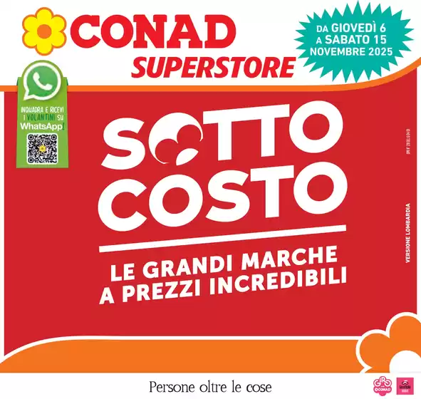 Volantino Conad Superstore a Cinisello Balsamo | Sottocosto | 2025-11-06T00:00:00.000Z - 2025-11-18T00:00:00.000Z