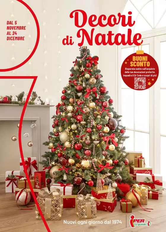 Volantino Iper La grande i a Montauro | Decori di Natale | 2025-11-05T00:00:00.000Z - 2025-12-24T00:00:00.000Z