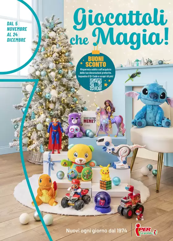 Volantino Iper La grande i a Montauro | Giocattoli che Magia! | 2025-11-05T00:00:00.000Z - 2025-12-24T00:00:00.000Z
