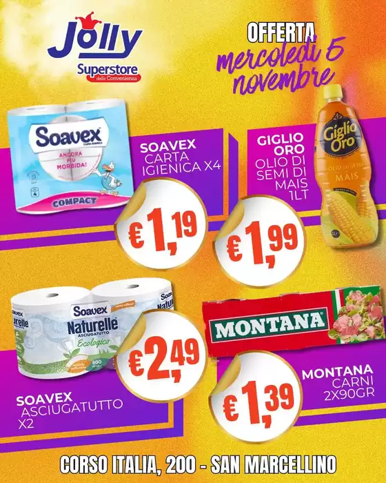 Volantino Jolly Market | Offerta | 2025-11-05T00:00:00.000Z - 2025-11-05T00:00:00.000Z