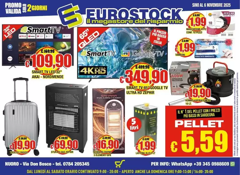 Volantino Eurostock a Vipiteno | Sino al 6 novembre 2025 | 2025-11-05T00:00:00.000Z - 2025-11-06T00:00:00.000Z