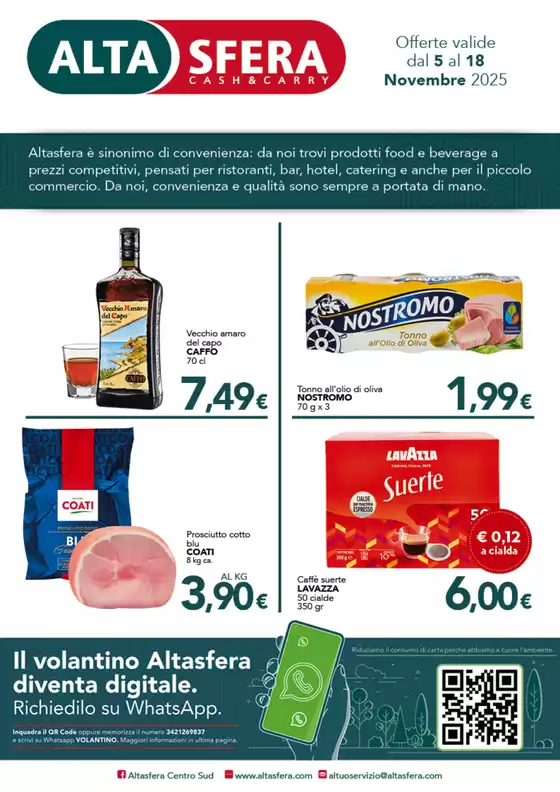 Volantino Altasfera | Offerte valide dal 5 al 18 novembre 2025 | 2025-11-05T00:00:00.000Z - 2025-11-18T00:00:00.000Z