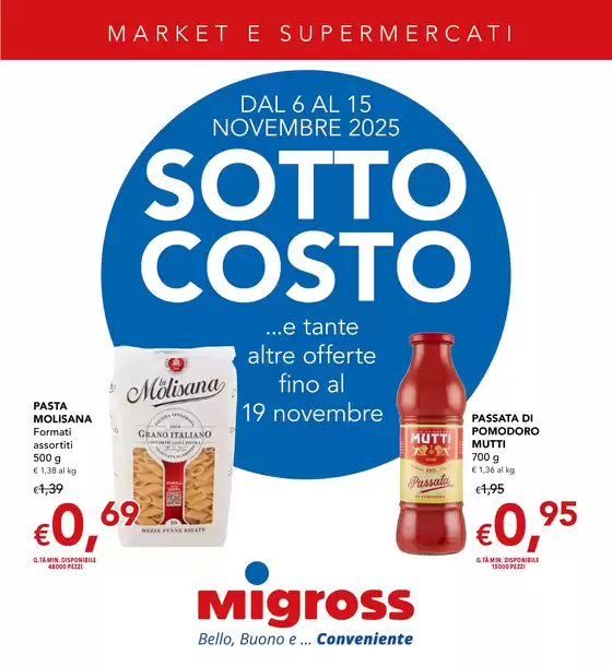Volantino Migross Supermercati & Market | Sotto costo | 2025-11-06T00:00:00.000Z - 2025-11-19T00:00:00.000Z