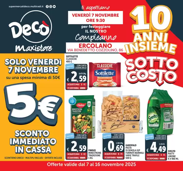 Volantino Decò a Tratalias | Sotto costo | 2025-11-07T00:00:00.000Z - 2025-11-16T00:00:00.000Z