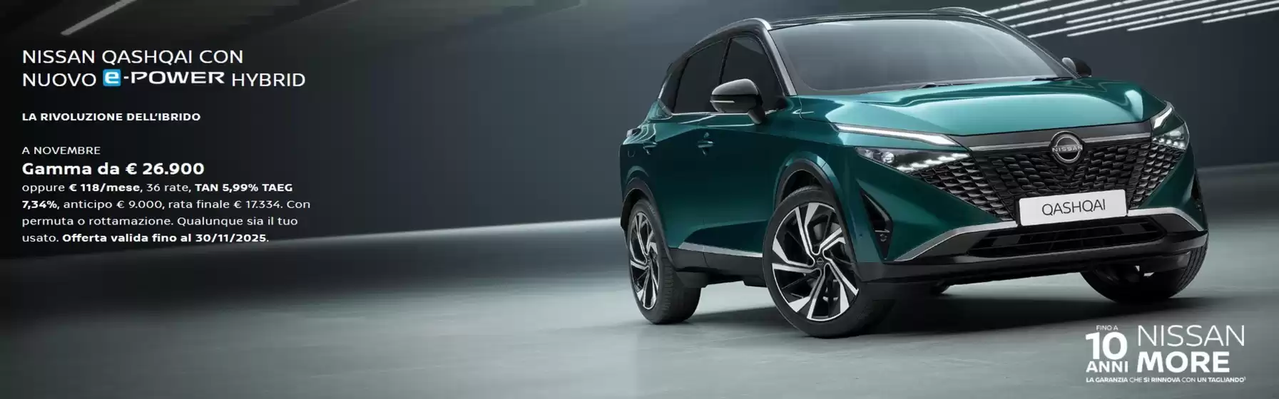 Volantino Nissan a Capena | Nissan qashqai | 2025-11-05T00:00:00.000Z - 2025-11-30T00:00:00.000Z