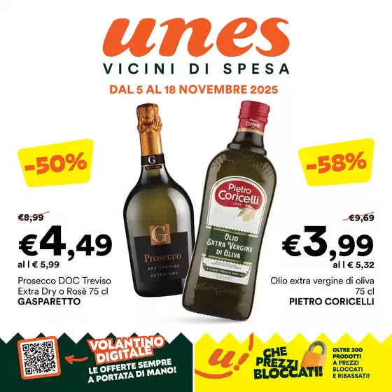 Volantino Unes a Bottanuco | Vicini di spesa | 2025-11-05T00:00:00.000Z - 2025-11-18T00:00:00.000Z