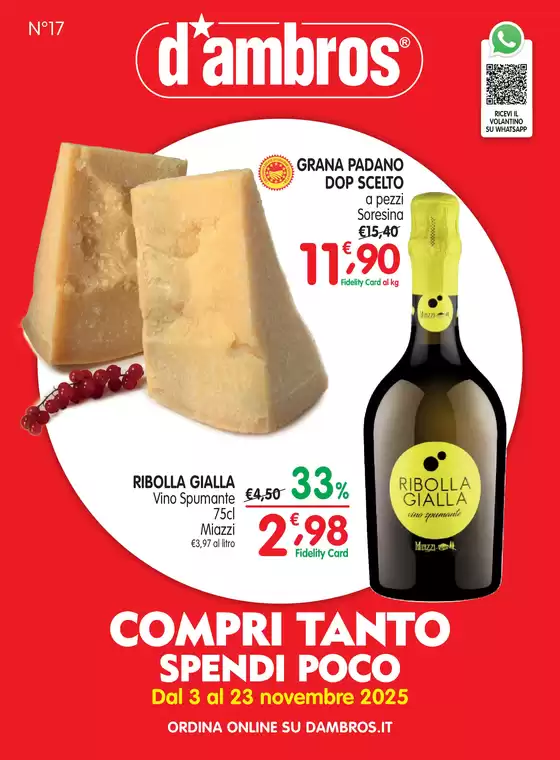 Volantino D'Ambros | Compri tanto spendi poco LR | 2025-11-05T00:00:00.000Z - 2025-11-23T00:00:00.000Z