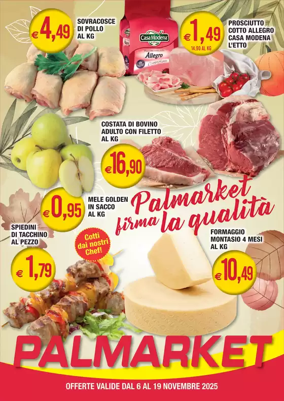 Volantino Palmarket a Tratalias | Offerte | 2025-11-06T00:00:00.000Z - 2025-11-19T00:00:00.000Z