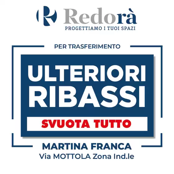 Volantino Redora | Redora | 2025-11-06T00:00:00.000Z - 2025-11-06T00:00:00.000Z