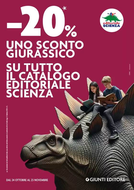 Volantino Ubik | -20% uno sconto giurassico | 2025-10-24T00:00:00.000Z - 2025-11-23T00:00:00.000Z