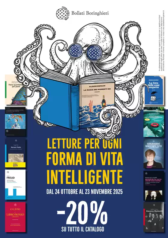 Volantino Ubik | Letture per ogni forma di vita intelligente | 2025-10-24T00:00:00.000Z - 2025-11-23T00:00:00.000Z