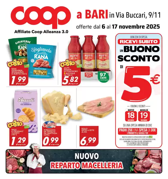 Volantino Coop a Bari | offerte dal 6 al 17 novembre 2025 | 2025-11-06T00:00:00.000Z - 2025-11-17T00:00:00.000Z