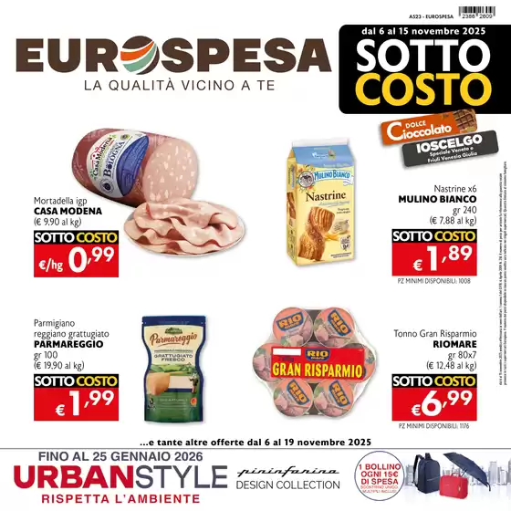 Volantino Eurospesa a Napoli | Sottocosto | 2025-11-06T00:00:00.000Z - 2025-11-19T00:00:00.000Z