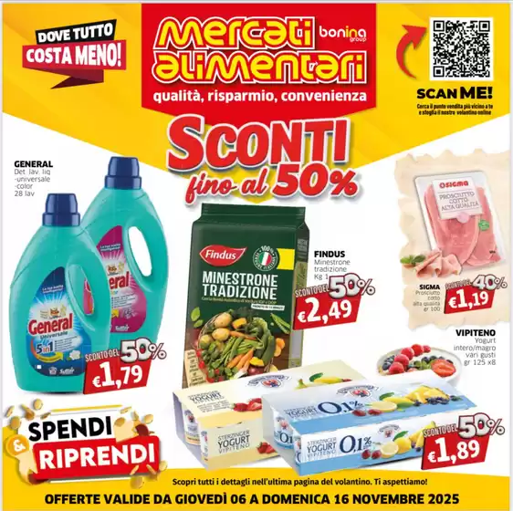 Volantino Mercati Alimentari a Napoli | Sconti fino al 50% | 2025-11-06T00:00:00.000Z - 2025-11-17T00:00:00.000Z